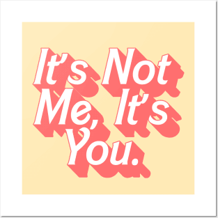 It's Not Me, It's You Posters and Art